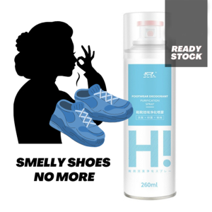 Shoe Deodorant Spray 260ml Removes Odor Socks Shoe Cabinets Long-Lasting Freshness Antibacterial Shoe Sneakers Pewangi Kasut