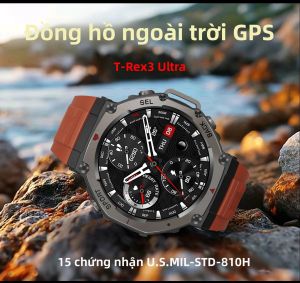 Đồng Hồ Thông Minh La Bàn GPS Quân Sự Mới Năm 2025 Màn Hình AMOLED HD Gọi Bluetooth Chống Nước IP69/5ATM Dành Cho Nam Thể Thao Ngoài Trời Tích Hợp Theo Dõi Nhịp Tim