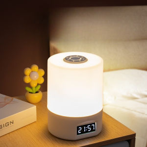 LED Night Light Rechargeable Bedroom Sleep Lamp Eye-Caring Desk Light USB Charging Bedside Lamp for Student Dorm Room Decor