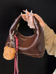 Retro Fashionable Pea Handbag Womens Casual Shoulder Bag Small Luxury Sensation Spring Autumn New Style Simple Design Handheld