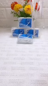 Set 3 hộp tăm chỉ nha khoa mỗi hộp 50 chiếc  tăm nha khoa xỉa răng chăm sóc răng miệng Tăm chỉ nha khoa tiệt trùng hộp 50 cây - Tăm nha khoa vệ sinh kẽ răng chân nướu chuyên dụng