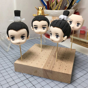 10X10Cm Clay Stand Bahan Kayu Stand Amigurumi Alas Kayu Tatakan Boneka Rajut Amigurumi