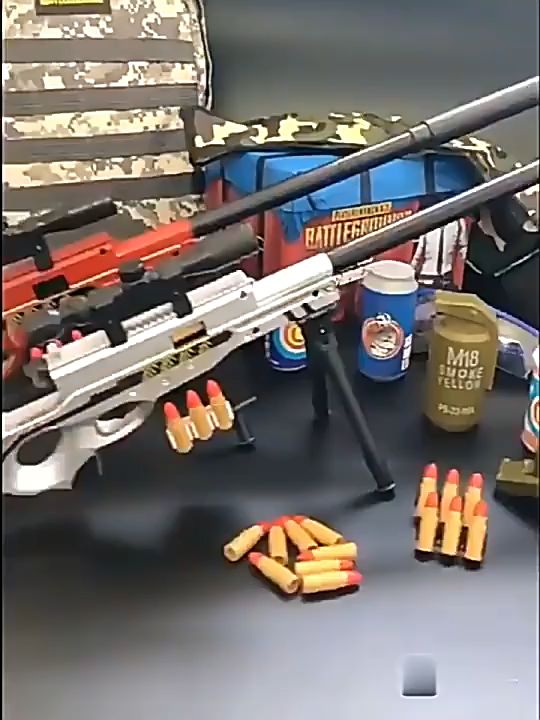 Đồ chơi nhập vai đột kích PUBG, Đồ chơi viên nhựa mềm cho trẻ em, AWM ...