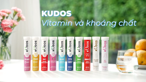 Combo 2 Tuýp TPBVSK Viên sủi KUDOS BALANCE bổ sung Magie và vitamin B1 B2 B6 B12 D3 (20 viên/tuýp)