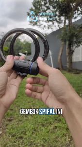 Kunci Gembok spiral Sepeda Motor Helm SOLIGEN - Konci Anti Maling 90cm 60cm Kabel Baja Tebal