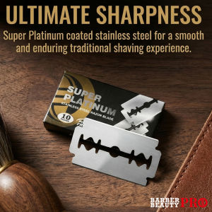 other | 10/20/50/100Pcs Double Edge Stainless Steel Razor Blades - Platinum Coated Smooth Shaving Replacement Blades for Safety Razors