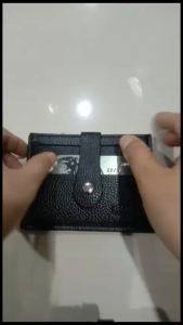 Cuikca HF039A Dompet Kartu Tipis Dengan Kancing PU Leather Muat Banyak Anti Ribet Muat Dalam Tas