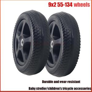 Childrens Bicycle Wheels Babys Wheelbarrow 9x2 (55-134) Wheel Tyre Childrens Tricycle Parts Wheel Durable and Wear-Resistant