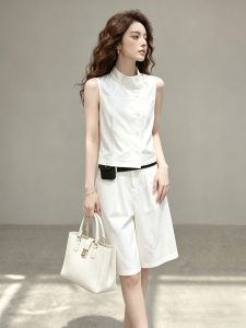 Unique Non-clashing Style High-end Petite White Suit Set