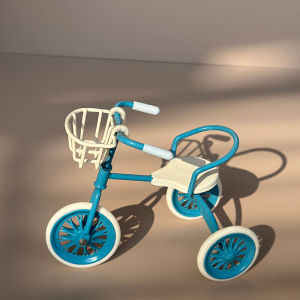 Miniature Iron Tricycle — Realistic Outdoor Bicycle BJD/OB11 Accessory Christmas Thanksgiving Graduation Gift Home Decor