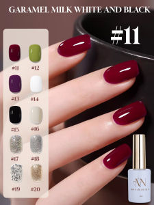 12ML 1pcs Red Nails Classical 10 Colors Winter Jelly Gel Nail polish White Nails Black Nails Blue Nails Christmas Nails