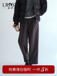 High Waist Straight Leg Drapey Casual Pants for plus Size Women Spring Autumn Loose Fit Nine Crop Trousers Commute Style