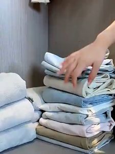 Foldable Clothes Organizer Box Storage Baskets Pants Shirt Foldable Storage Box Organizer With Steel