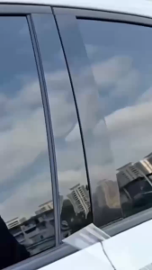 Garnish Sticker Trim Pilar Pintu Mobil Honda CRV 2007-2012 Hitam Glossy Piano Black Bahan PC