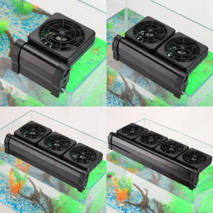 Emango Low Noise Marine Pond Cooler Cold Wind Chiller 1/2/3/4/5/6 head Mini Aquarium Cooling Fan Temperature Control