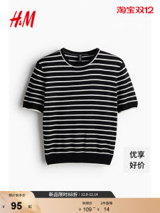 Áo Len Nữ H&M Mùa Đông Thường Ngày Mềm Mại Dệt Kim Tay Ngắn Thời Trang Thường Ngày Chất Liệu Sợi Nhung Dài Vừa Phải