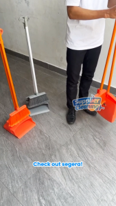 Set Sapu + Pengki Nagata 742S / Buka Tutup Lipat Dust Pan / Sapu Lantai nylon