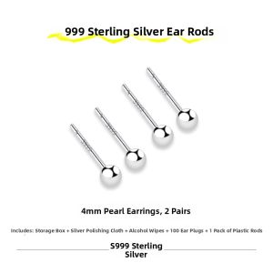 MIXIER | 999 Sterling Silver Ear Piercing Earring