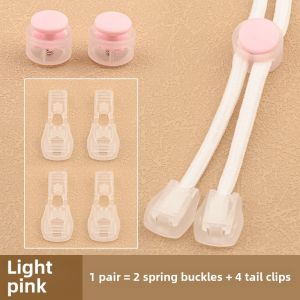 Shoelace for Lazy People Free Press Type Elastic Fixed Shoelace Buckle Handy Gadget Childrens Shoes Shoelace Free Buckle Clipped Button