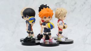 Mô hình 6 nhân vật Haikyuu Đứng Vua bóng chuyền Koshi Yu Nishinoya Kei Tsukishima Tobio Kageyama Shoyo Hinata Kenma