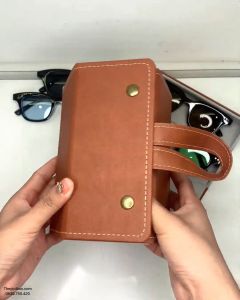 Hộp Đựng Kính Mát Phụ Kiện Du Lịch 2 Ngăn - 5 Ngăn - 6 Ngăn Gấp Gọn Vỏ Da