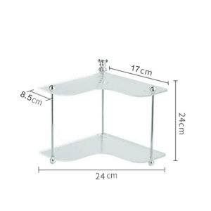 Giá Treo Tường Phòng Tắm Acrylic Sang Trọng Hình Tam Giác Giá Để Đồ Vệ Sinh Cá Nhân Giá Để Đồ Phòng Tắm Ba Lớp Không Cần Đục Lỗ