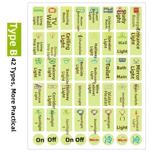 Luminous Self-Adhesive Switch Label Home Decor Stickers