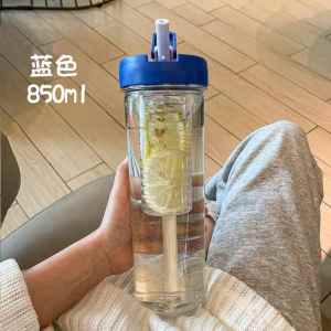 Portable Ins Style High Temperature Resistant Large Capacity Tea Separator Cup for Women Summer Floral Tea Brewing Straw Water Cup