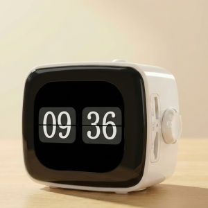 Portable Digital Alarm Clock Bluetooth Speaker Touch Screen Rechargeable Travel Home Office Kitchen Living Room Décor