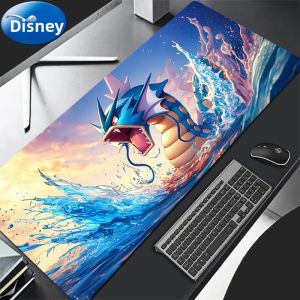 Bandai | XXL 90x40cm Gyarados Pokemon Miếng Lót Chuột - Thảm Để Bàn Game Thủ Bàn Phím Cao Su Laptop Thảm Chống Trơn Trượt Văn Phòng Chơi Game Mousepad