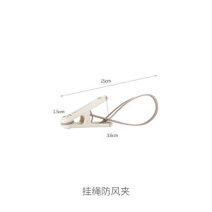 Strong Windproof Plastic Clothesline Clips with Rope Small Multi-Functional Hat Towel Socks Drying Clothes Hanger Clips