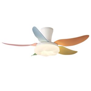 QIDUN | Colorful Dopamine Ceiling Fan Light Eye-Protection Quiet Fan Light