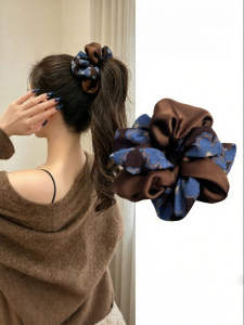 ZUOOU | Silky High-class Flower Print Hair Tie