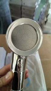 Shower Head Handheld High-Pressure with Filter - One-Key Stop Water ABS Portable Travel Showerhead for Bathroom