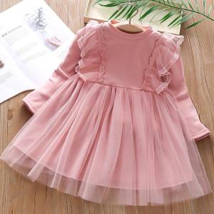 Girls Gauze Tutu Dress White Pink Spring Children Lace Princess Dress For 1-6 Yeas Old Baby Girls Birthday Party Costume