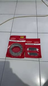 Paket Kampas Rem Dispad Depan Belakang Honda Vario 110 CW LAMA Karbu
