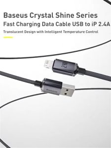 Cáp sạc nhanh USB to Lightning Baseus Crystal Shine Series Fast Charging Data Cable - CAJY