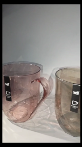 TASA/PLASTIC MUG TRANSPARENT/TASA/ACRYLIC MUG/GARGLE MUG/BEER MUG/Cafe Coffee Acrylic Mug/Clear Mug