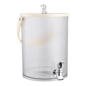 Large Capacity 5L Food Grade Cold Water Pot Fruit Tea Barrel for Street Vendors Drinks Home Use Kitchen Dining Tableware