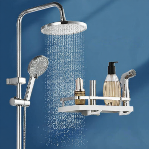 Bright Silver Pressurized Copper Shower Set