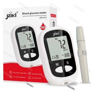 เลือดกลูโคส Meter 50pcs แถบ Glucometer ชุดรหัสฟรีการทดสอบโรคเบาหวานด้วย Lancets น้ําตาลในเลือดทางการแพทย์ Mg/mmol