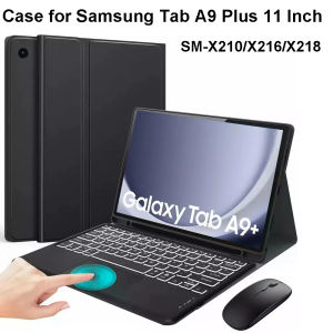 Case for Samsung Galaxy Tab A9 Plus 11 InchDetachable Bluetooth Keyboard cover for Samsung Tab A9+ SM-X210/X216/X218