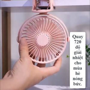 Quạt sạc kẹp bàn XH - 09 xoay 360 độ