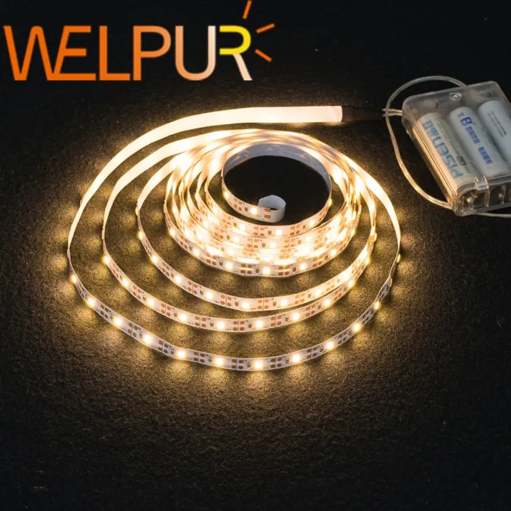 Led Strip Aaa 3AA Battery Power Led Strip Light SMD2835 50cm 1M 2M 3M 4M 5M Flexible ...