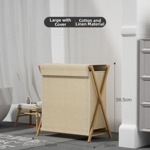 Foldable Washable Covered Laundry Basket