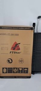 KYLI - NEW FT-SK1500 15 INCHES PROFESSIONAL AUDIO SPEAKER W/ 2 MICROPHONE AND REMOTE CONTROL
