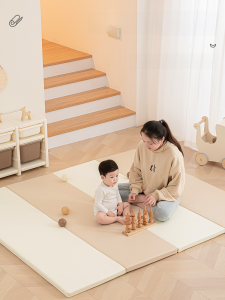 Baby Pu Climbing Pad Foldable Thickened 4cm Baby Crawling Mat XPe For Home Living Room Floor Mat Customized Window Cushion