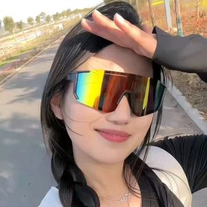 1pcs Fashion neutral oversized glasses Bright colors vintage & durable Quality lenses for daily & driving