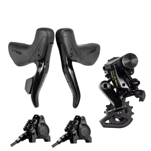 L-TWOO | LTWOO GRT Disc 1x12s Gravel Hydraulic Disc Brake Groupset Carbon Fibre and Aluminum Alloy Two Version 5 Kit Benchmark GRX