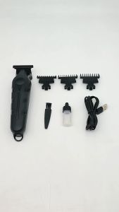 Kemei Professional Electric Hair Trimmer USB Charging Cordless Barber LED Display Powerful Motor Hair Clipper For Men 0mm Stainless Steel Blade Hair Cutter KM-1563